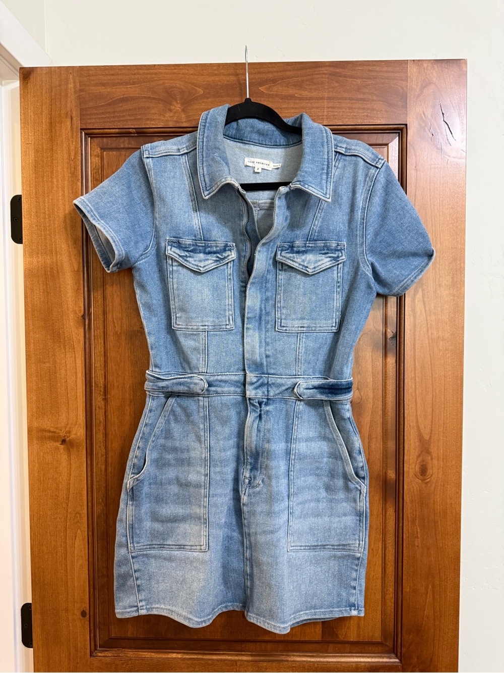 Casual Light Blue Denim Dress